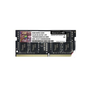 Team 十铨 ELITE DDR4 3200MHZ 普条 笔记本内存 黑色 8GB