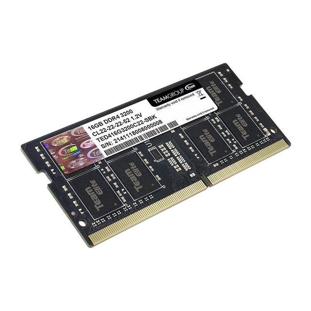 Team 十铨DDR4 3200MHz 笔记本内存普条黑色8GB TED48G3200C22-SBK