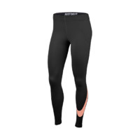 NIKE 耐克 SPORTSWEAR LEG-A-SEE SWOOSH 女子运动长裤 AR3510-016 黑色 L