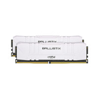 Crucial 英睿达 铂胜系列 DDR4 3200MHz 台式机内存 马甲条 白色 32GB 16GBx2 BL2K16G32C16U4W