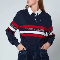 TOMMY JEANS 女士POLO短袖T恤