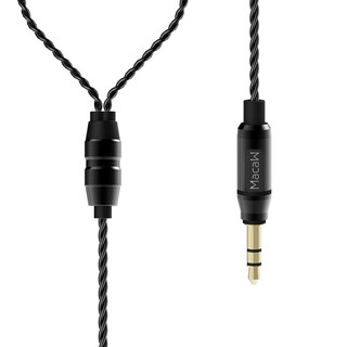 MacaW GT600s 入耳式挂耳式圈铁有线耳机 玄武黑 3.5mm