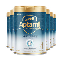 Aptamil 爱他美 ESSENSIS黑钻奇迹白罐适度水解蛋白儿童奶粉4段6罐