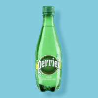 perrier 巴黎水 含气天然矿泉水气泡水塑料瓶500ml*24瓶
