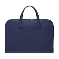 HERMÈS 爱马仕 Evercolor 男女款手提包 H076569CK2Z 蓝色