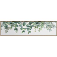 海龙红 A奇异花卉 30×120cm 现代简约 长条横幅绿植卧室墙画