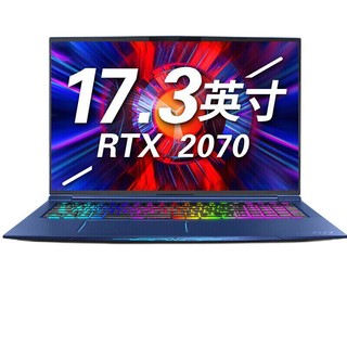 MACHENIKE 机械师 F117-FPE 17.3英寸 蓝色 (酷睿i7-9750H、RTX 2070 8G、32GB、1080P、144HZ、F117-FPE1)