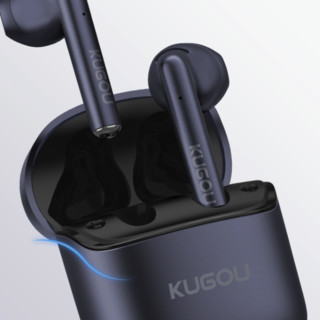 KUGOU 酷狗音乐 M2 半入耳式真无线动圈蓝牙耳机 深空蓝
