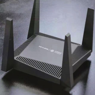 TP-LINK 普联 WMC-181 双频1800M 家用千兆Mesh无线路由器 WiFi 6 单个装 黑色