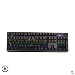 QRTECH 麦本本 K711z 青轴 紫麦机械键盘 104键