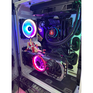 USCORSAIR 美商海盗船 680X RGB ATX机箱 全侧透 白色+H100i RGB 240mm 一体式水冷散热器