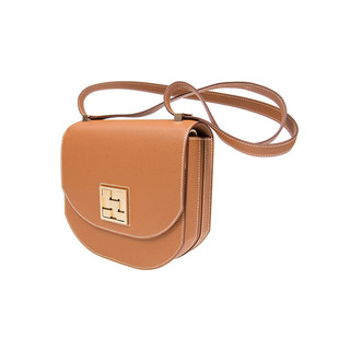 HERMÈS 爱马仕 女士皮质斜挎包 MQ242137EPCP 卡其色