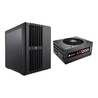 USCORSAIR 美商海盗船 AIR540 ATX机箱 半侧透 黑色 含电源 1200W