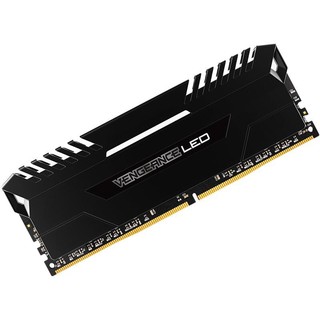 USCORSAIR 美商海盗船 复仇者LPX系列 DDR4 3200MHZ 单色 灯条 台式机内存 黑色 16GB 8GB*2 白灯