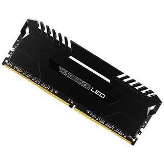 USCORSAIR 美商海盗船 复仇者LPX系列 DDR4 3200MHZ 单色 灯条 台式机内存 黑色 16GB 8GB*2 白灯