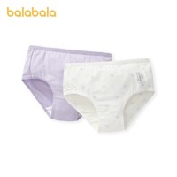 balabala 巴拉巴拉 女童三角棉内裤 2条装