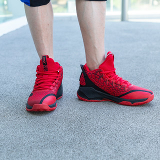 【专柜同款】篮球鞋男鞋减震耐磨训练篮球系列运动鞋男款鞋子 43 红黑