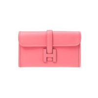 HERMÈS 爱马仕 女士皮质手拿包 粉色