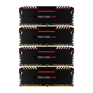 USCORSAIR 美商海盗船 复仇者LPX系列 DDR4 3000MHZ 台式机内存 黑色 64GB 16GB*4 红光