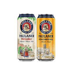 PAULANER 保拉纳 德国原装保拉纳柏龙Paulaner酵母型小麦啤酒500ml*6瓶