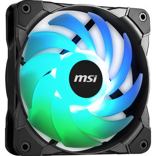 MSI 微星 炫光 ARGB 120mm 机箱散热风扇 三只装