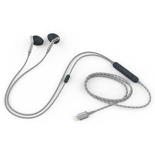 LIBRATONE 小鸟音响 Q ADAPT IN-EAR 半入耳式动圈降噪有线耳机 深空灰 Lightning