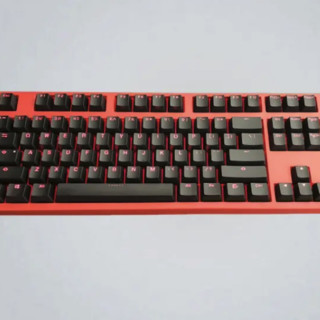 noppoo CHOC 87键 有线机械键盘 红色 Cherry青轴 单光