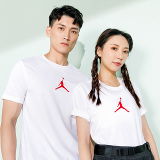 JUMPMAN LOGO 运动针织男装短袖T恤 S 白