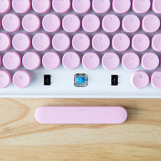 LOFREE 洛斐 EH112S 79键 蓝牙双模机械键盘 粉色 佳达隆G轴茶轴 单光
