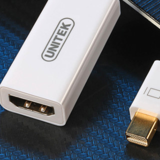 UNITEK 优越者 Y-6345WH 接口转换器 Mini DP转HDMI 15cm 白色