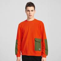 2021北面春夏新品 男款户外舒适透气针织卫衣 M V3Q/橙色