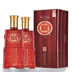 杜康白水杜康十三朝盛世52度浓香型白酒礼盒装500ml2