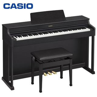 CASIO 卡西欧 电钢琴AP-470BK专业88键重锤立式表演数码钢琴 三角钢琴音色
