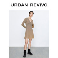 URBAN REVIVO YL06R7AN2000 女士细条纹连衣裙