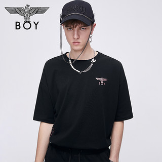 BOY LONDON 伦敦男孩 boylondon旗舰2021新款时间解码闪粉翅膀短袖t恤男t恤夏女101502