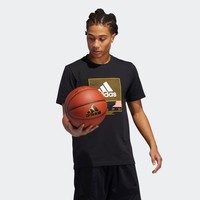 adidas 阿迪达斯 GE4513 男子篮球运动短袖T恤