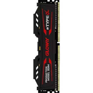 GLOWAY 光威 TYPE-α DDR4 2666MHz 台式机内存 马甲条 石墨灰 16GB