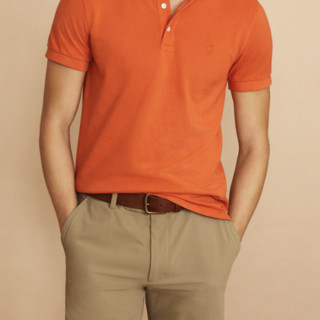 Brooks Brothers 布克兄弟 Red Fleece系列 男士短袖POLO衫 1000038257-18 橙色 XXL