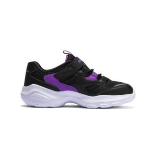 SKECHERS 斯凯奇 D'LITES ULTRA 女童休闲运动鞋 664144L 黑色/紫色 35码