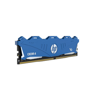 HP 惠普 V6系列 DDR4 3000MHz 台式机内存 马甲条 蓝色 8GB