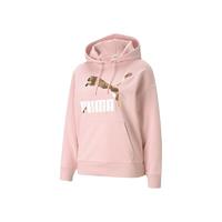 PUMA 彪马 CLASSICS 女子运动卫衣 531385-15 粉色/金属色 XL