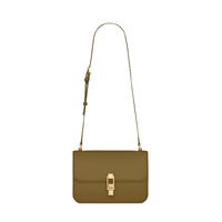 SAINT LAURENT 圣罗兰 LE CARRE系列 BOX 女士皮革方形肩背包 6332141YF0W2423 橄榄绿色 中号