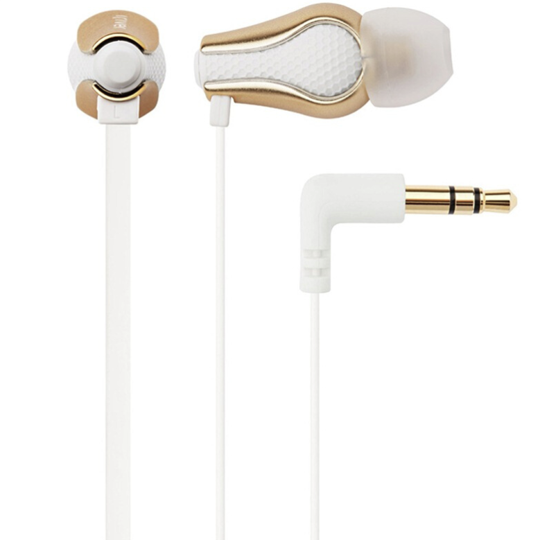 Iriver 艾利和 ICP-AT500 入耳式耳塞式动圈有线耳机 香槟金 3.5mm