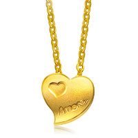 Chow Sang Sang 周生生 78039N Amore心心相印足金项链 42cm 4.06g