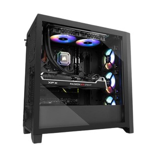 XFX 讯景 海狼 指挥艇 台式机 黑色(R7-5800X、讯景6800XT V2 16G、16GB、500GB HDD、水冷)