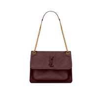 SAINT LAURENT 圣罗兰 NIKI系列 女士羊皮单肩包 4988941EL076475 大红色 中号