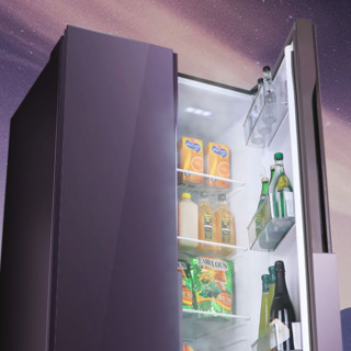 AUCMA 澳柯玛 健康养鲜系列 BCD-632WPNE 风冷对开门冰箱 632L 晶釉紫
