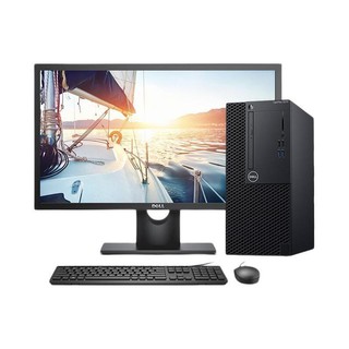 DELL 戴尔 OptiPlex 3070MT 九代酷睿版 27英寸 商务台式机 黑色 (酷睿i5-9500、GT 710、16GB、256GB SSD+1TB HDD、风冷)