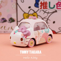 TAKARA TOMY多美卡合金车模型 Hello Kitty 凯蒂猫卡通玩具小汽车 限量版a