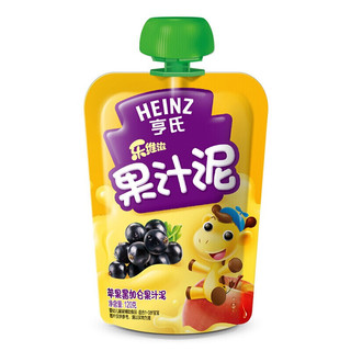 Heinz 亨氏 乐维滋系列 果泥 3段 苹果黑加仑味 120g